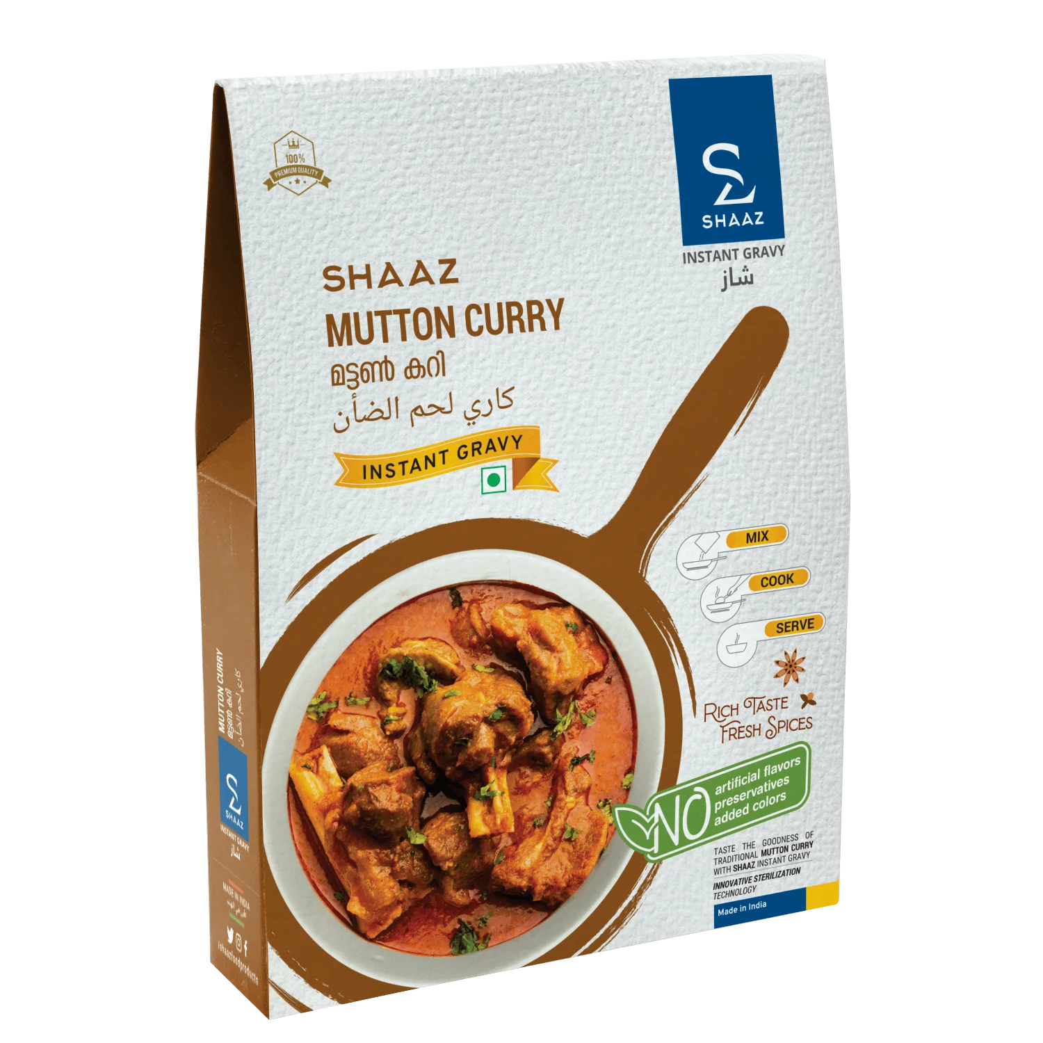 Delicious Mutton Curry - Shaaz Foods Instant Gravy